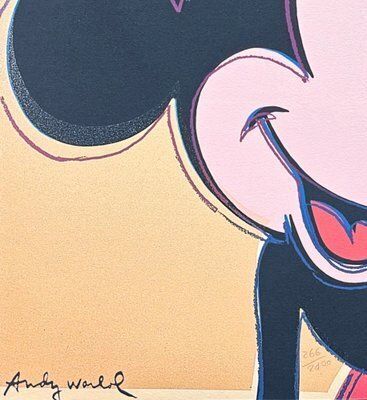 Andy Warhol, Mickey Mouse Brown Gold, 1980s, Print photo Art