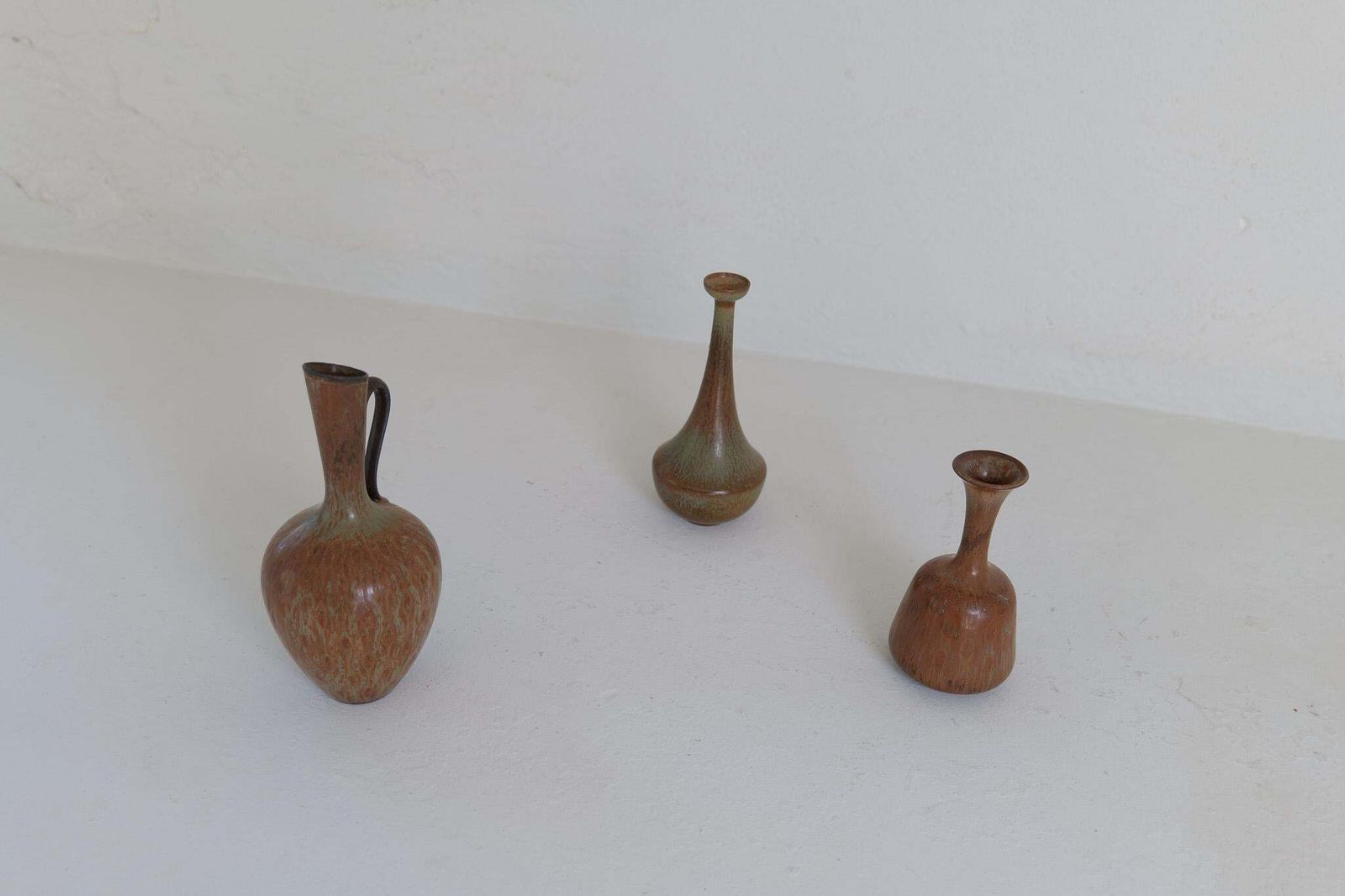 photo for sale Collection Of 3 Ceramic Vessels By Gunnar Nylund Rörstrand Sweden, 1950s