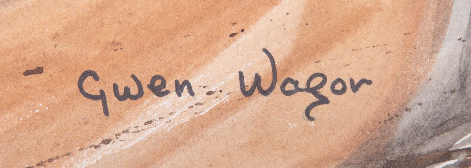 Gwen Wagor (1924 2011)   20th Century Watercolour, Rocky Shoreline photo 84.0