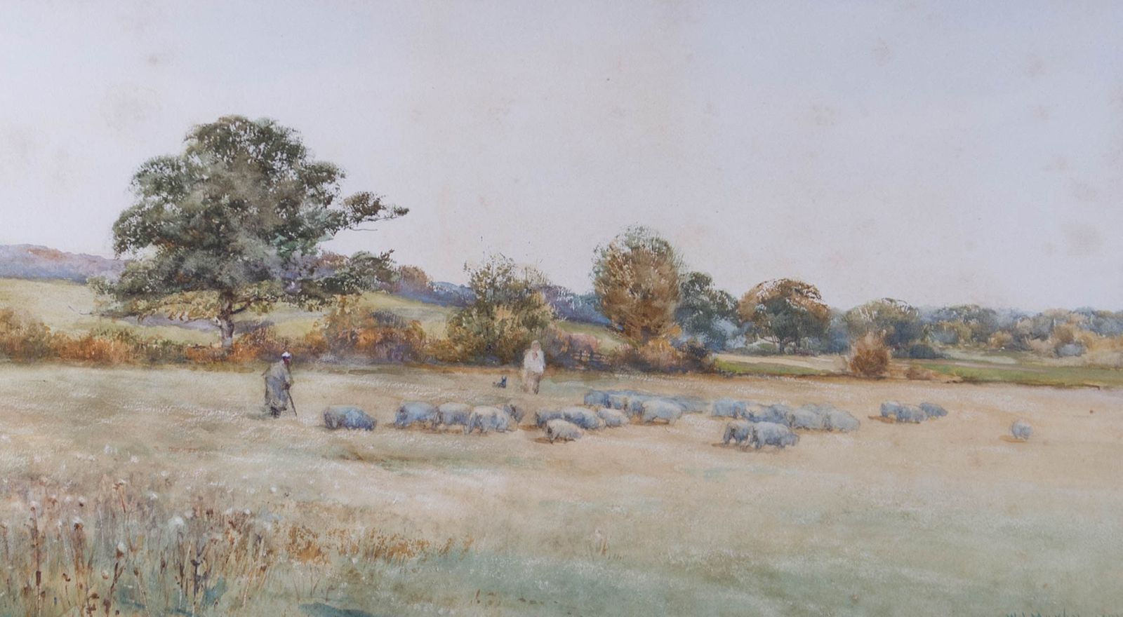 W. J. Marby   1901 Watercolour, Out To Pasture photo furniture