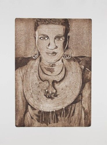 Terry Buchanan (B.1938)   1998 Collagraph, Africa II photo furniture