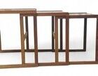 G Plan Teak Nest Of Tables Mid Century Retro Quadrille Chequered Tops photo furniture