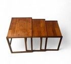 photo vintage G Plan Teak Nest Of Tables Mid Century Retro Quadrille Chequered Tops