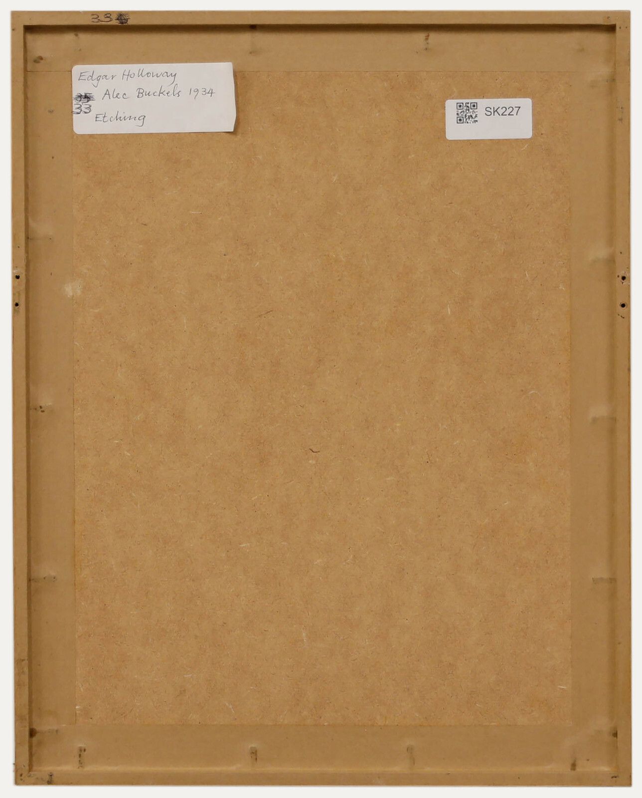 Edgar Holloway (1914 2008)   Framedetching, Portrait Of Alec Buckels (1892 1972) photo for sale