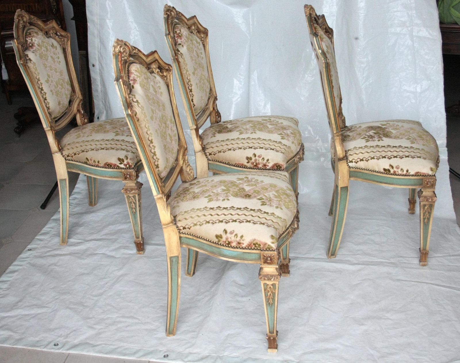 photo furniture Set Of 4 Napoleon III Chairs, Second Half Of The Nineteenth Century, France