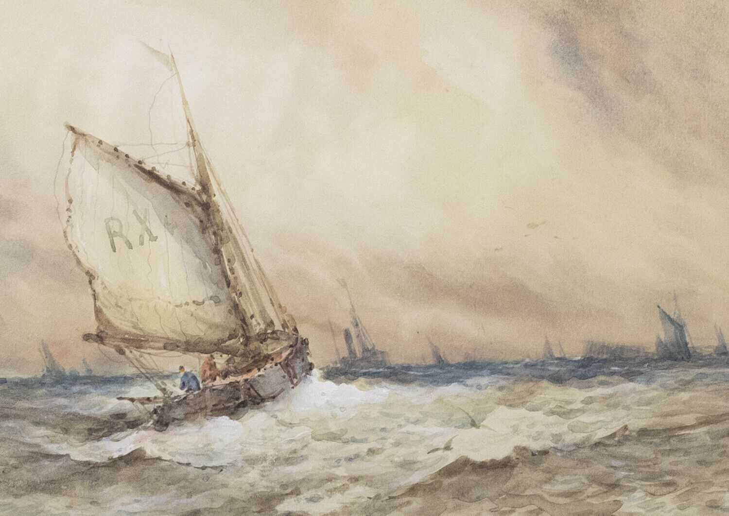 S. Mckinley (B.1920)   Framed Mid 20th Century Watercolour, Riding Sea Waves photo furniture