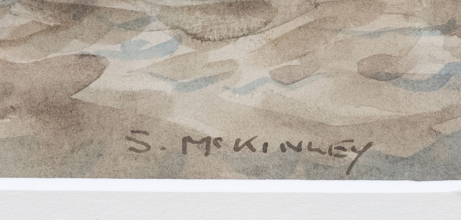S. Mckinley (B.1920)   Framed Mid 20th Century Watercolour, Riding Sea Waves photo vinterior