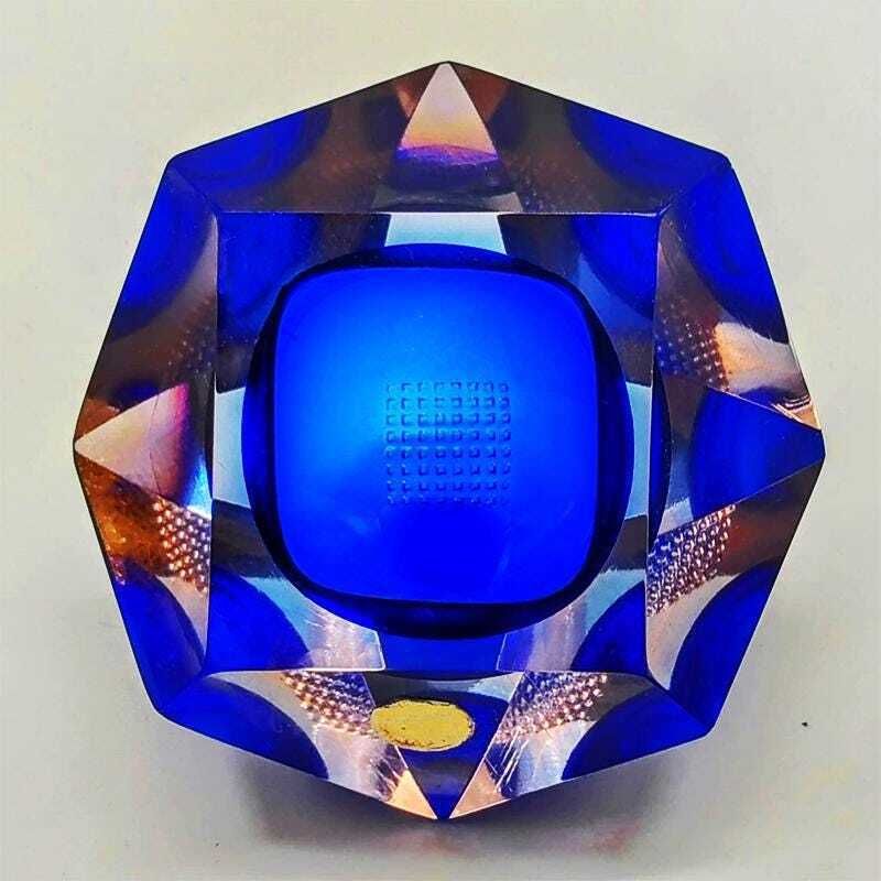 1960s Stunning Ashtray In Murano Glass By Flavio Poli For Seguso. Made In Italy. photo buy