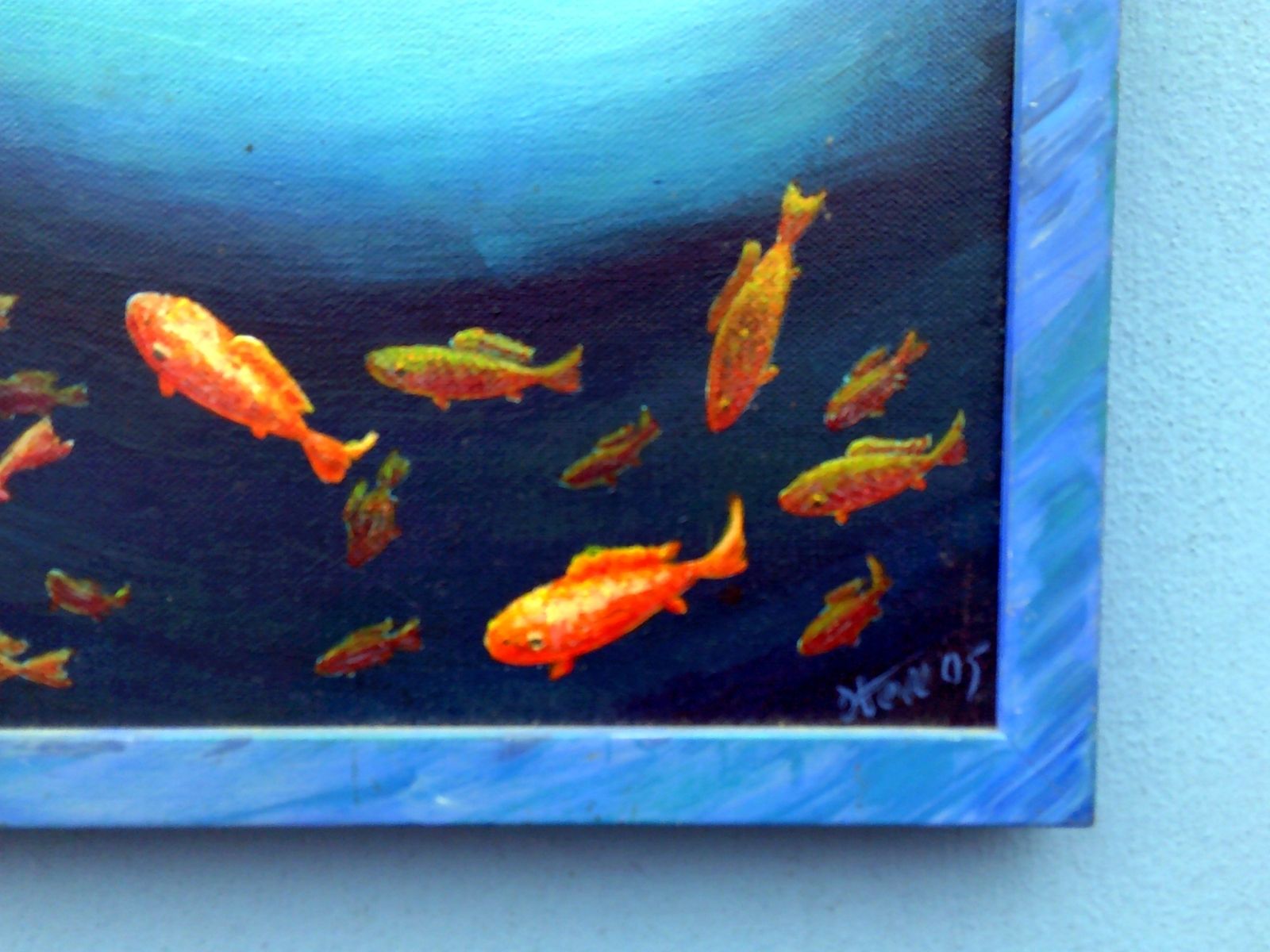 Steve Marshall. If Wishes Were Fishes   Original Acrylic On Canvas Ref 5251 photo for sale