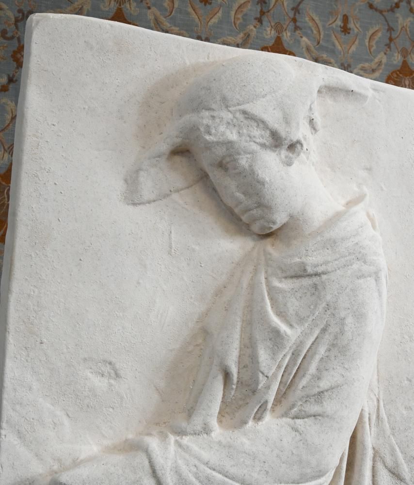 Sole Rider Parthenon Frieze Composite Stone Relic Classical Art photo for sale