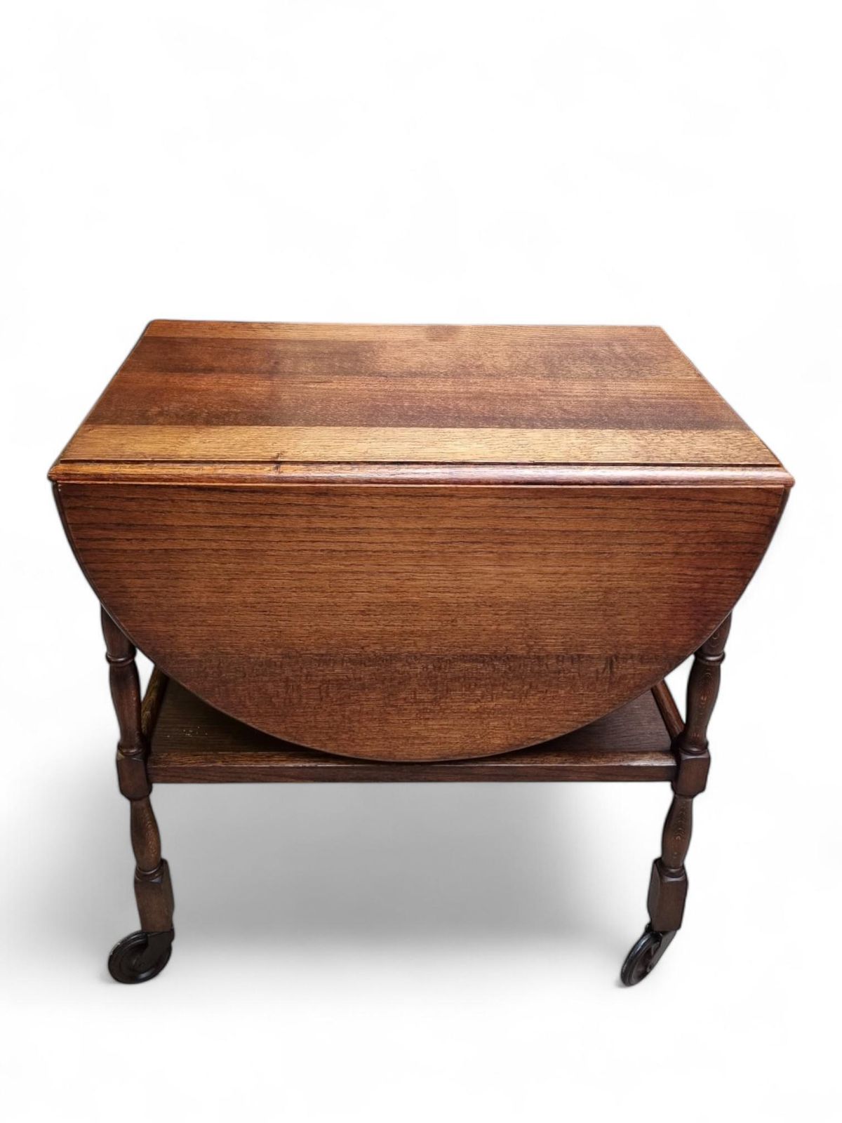 Vintage Oak Two Levels Tea Trolley / C1930 / Natural Oak photo for sale