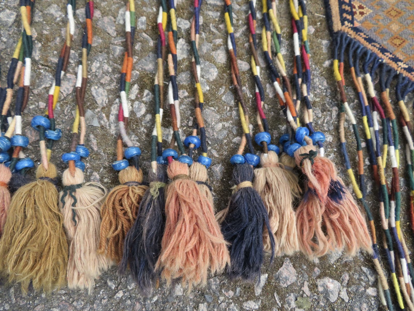 Old Signed Afghan Ersari Kapunuk Portiere Door Tent Hanging Decoration. photo vinterior