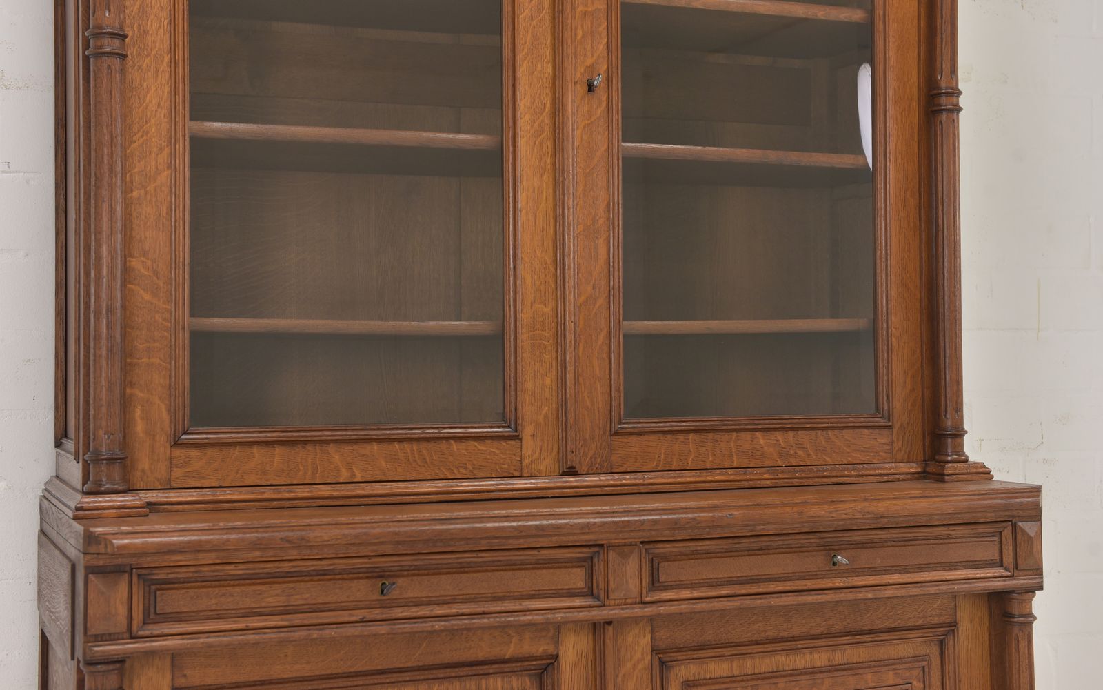 photo furniture Antique! Display Cabinet Restored From The Wilhelminian Era In 1900, Buffet, Bookcase