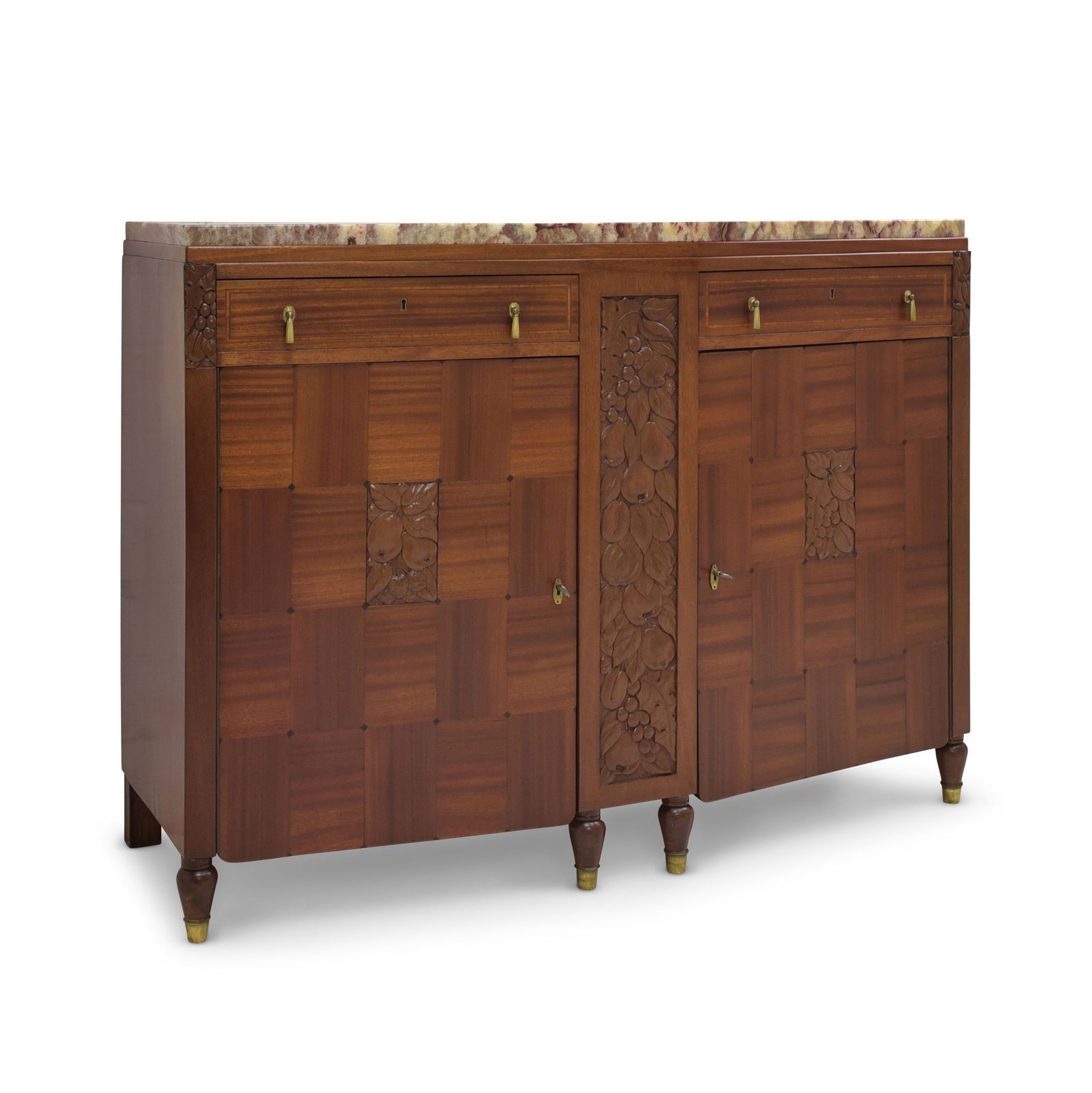 Antique! Restored Art Deco 1925 Mahogany Dresser Sideboard Dining Room