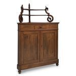 Antique! Small Corner Cupboard Restored Walnut Biedermeier Circa 1840 Corner Chest Of Drawers photo for sale