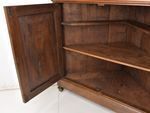 Antique! Small Corner Cupboard Restored Walnut Biedermeier Circa 1840 Corner Chest Of Drawers photo vinterior