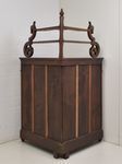 photo vinterior Antique! Small Corner Cupboard Restored Walnut Biedermeier Circa 1840 Corner Chest Of Drawers