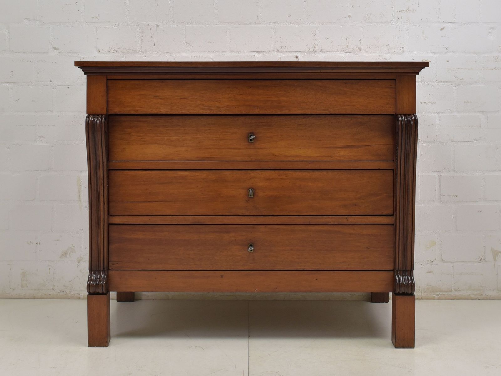 Antique! Restored Biedermeier Empire Charles X Chest Of Drawers, Circa 1830 photo furniture
