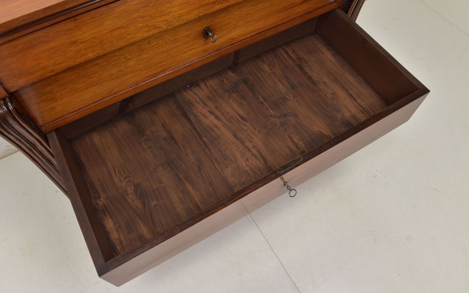 Antique! Restored Biedermeier Empire Charles X Chest Of Drawers, Circa 1830 photo vinterior