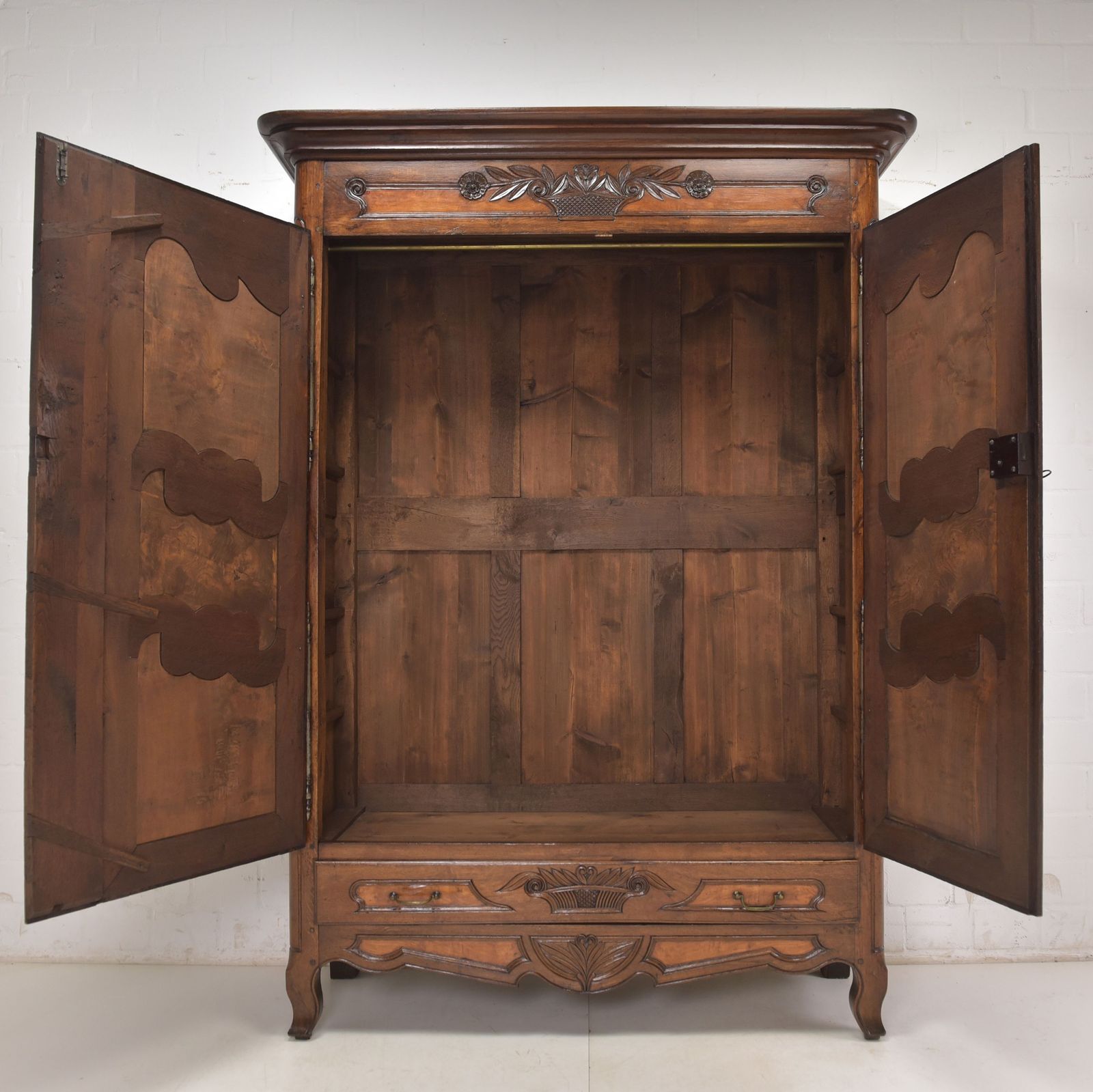 Antique! Hallway Cupboard Restored Lorraine Baroque Circa 1780 Oak Ash photo for sale
