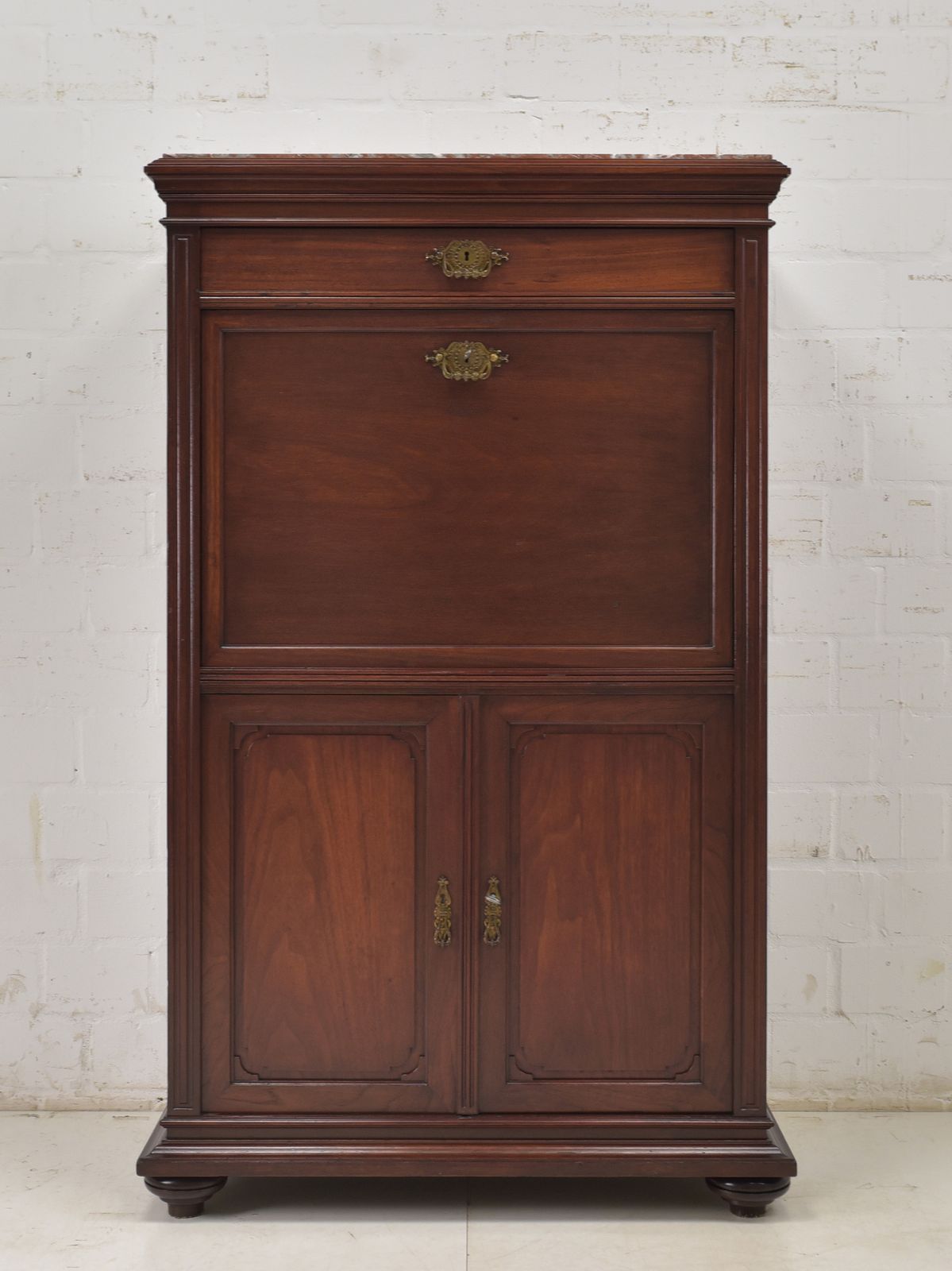 photo vintage Antique! Secretary Restored Mahogany England Circa 1940
