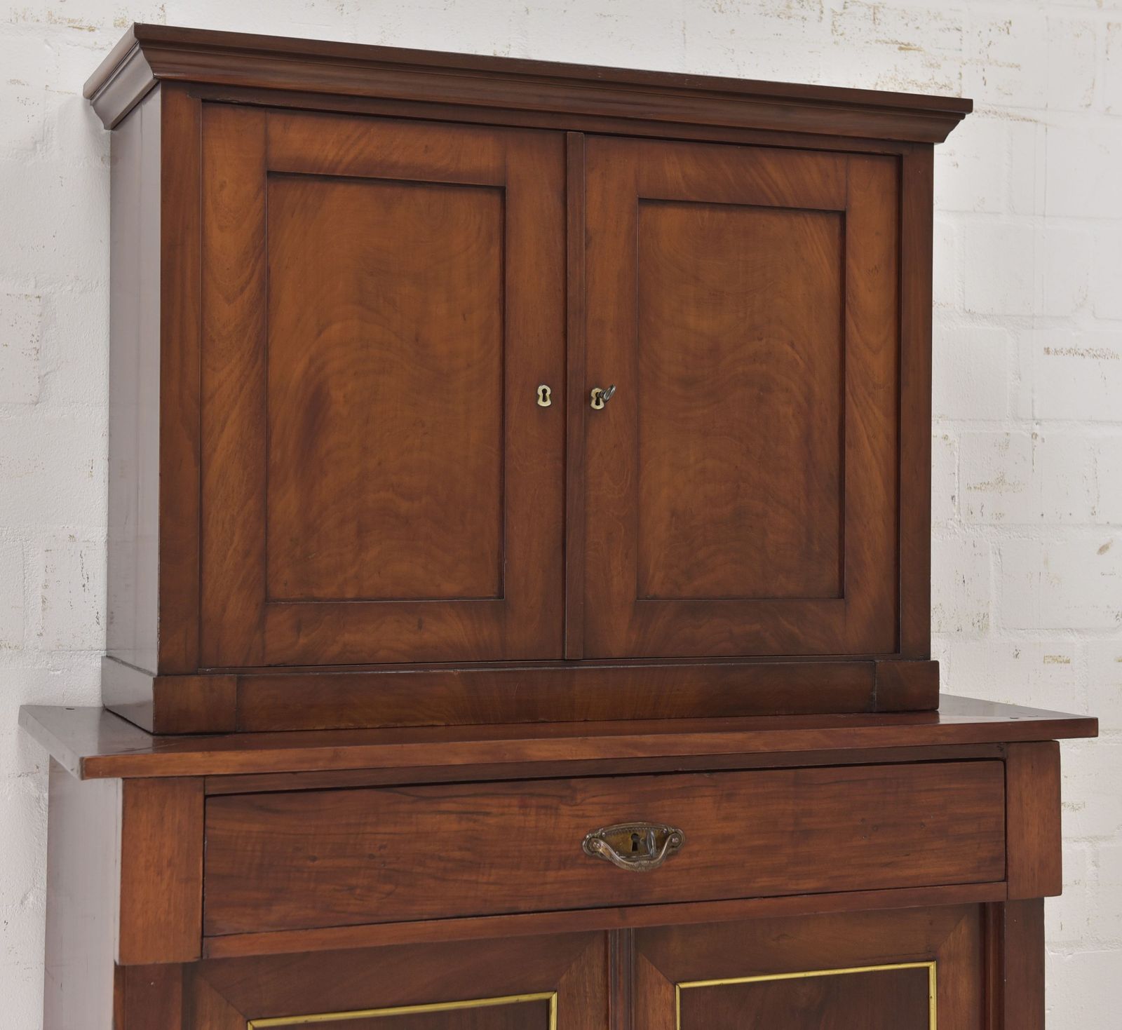 photo furniture Antique! Small Cabinet Restored Mahogany Chest Of Drawers Vertiko Narrow