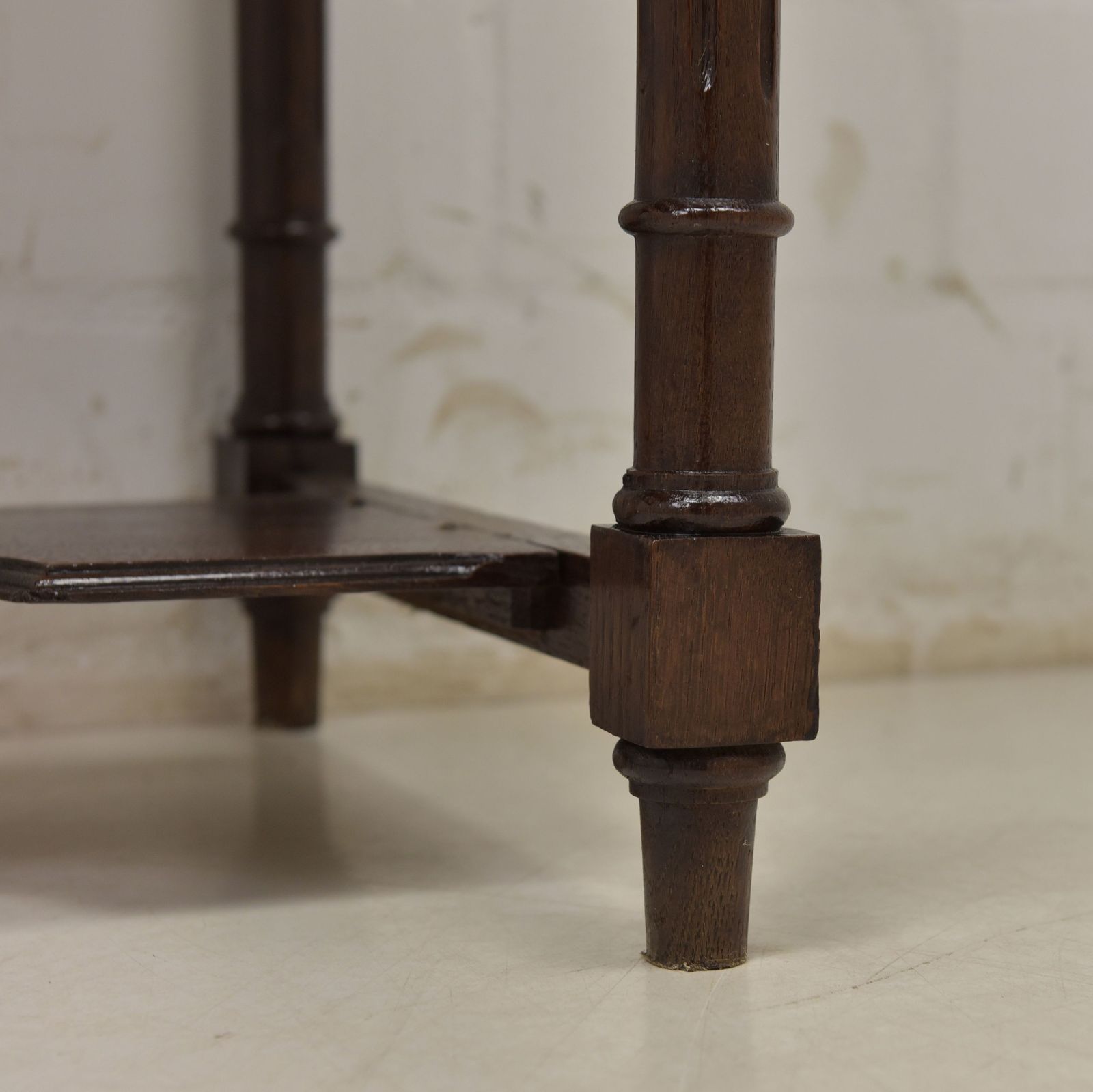 Antique! Dressing Table Restored Historicism 1900 Solid Oak Console Table photo buy
