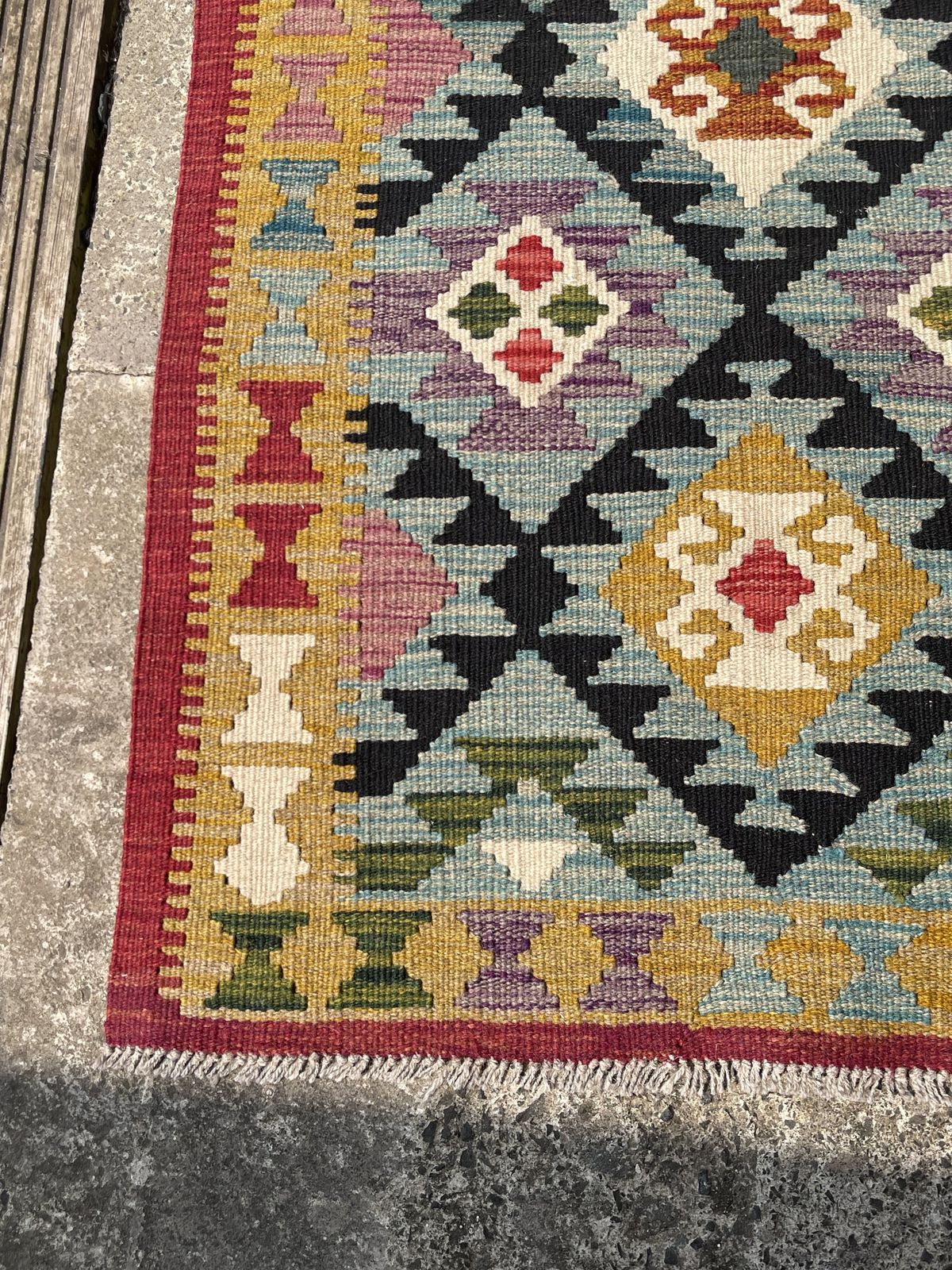 Hand Knotted Chobi Kilim Runner Rug 156 X 61cm photo 220.0