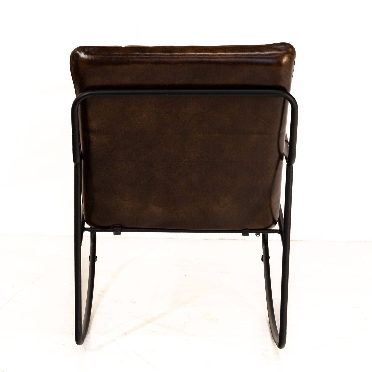 Leather And Iron Rocking Chair Mh 3035 Cig photo vinterior