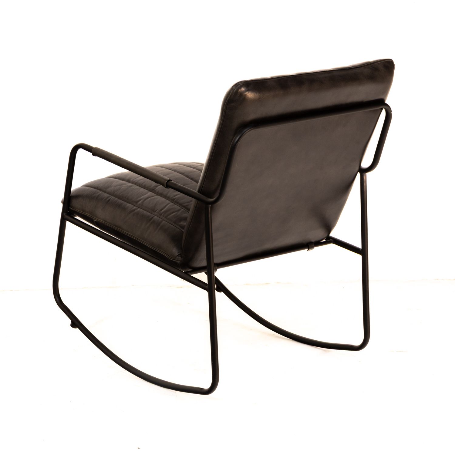 Leather And Iron Rocking Chair Mh 3035 Gry photo 494.0