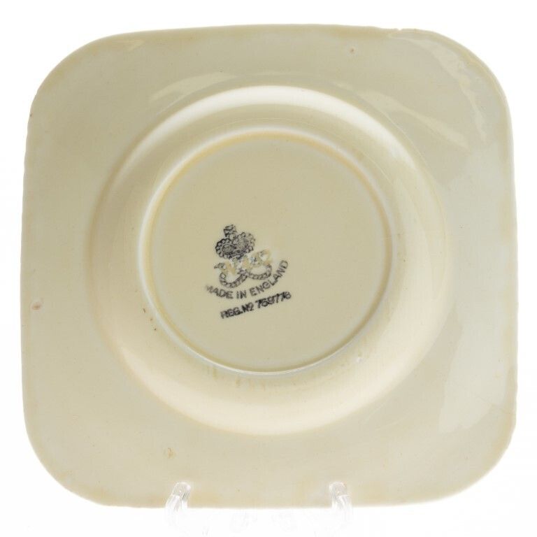 Art Deco Crown Staffordshire Pottery Ceramic Plate photo furniture