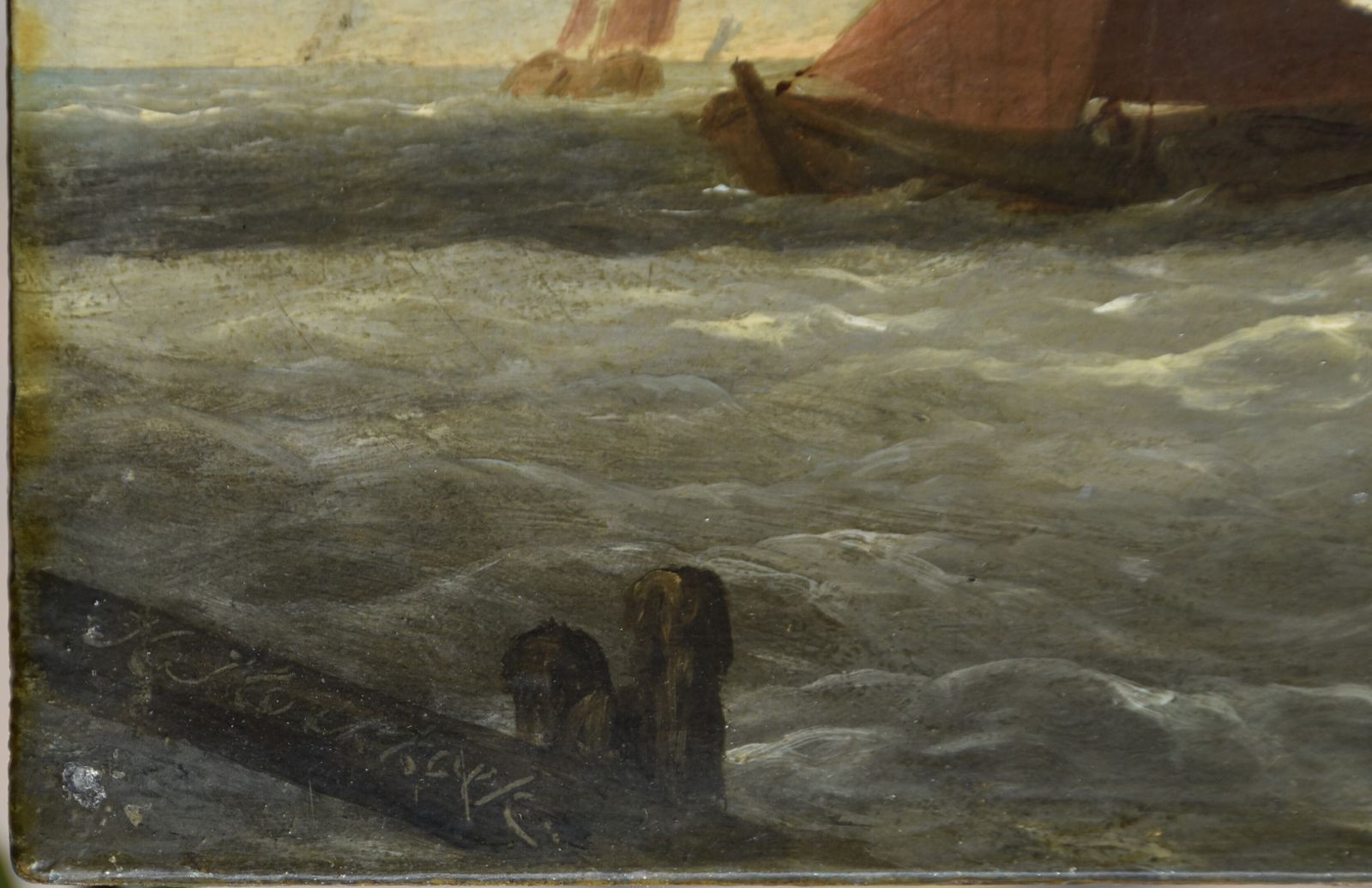 Hermanus Koekkoek, Ships Off The Dutch Coast (Circa 1850) photo for sale