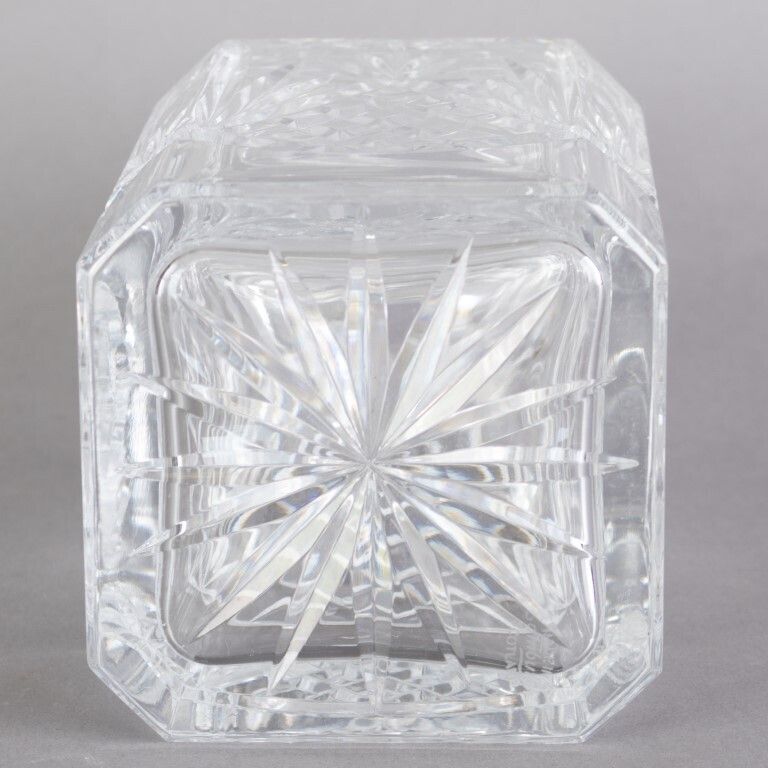 Antique Cut Crystal Glass Whisky Decanter photo furniture