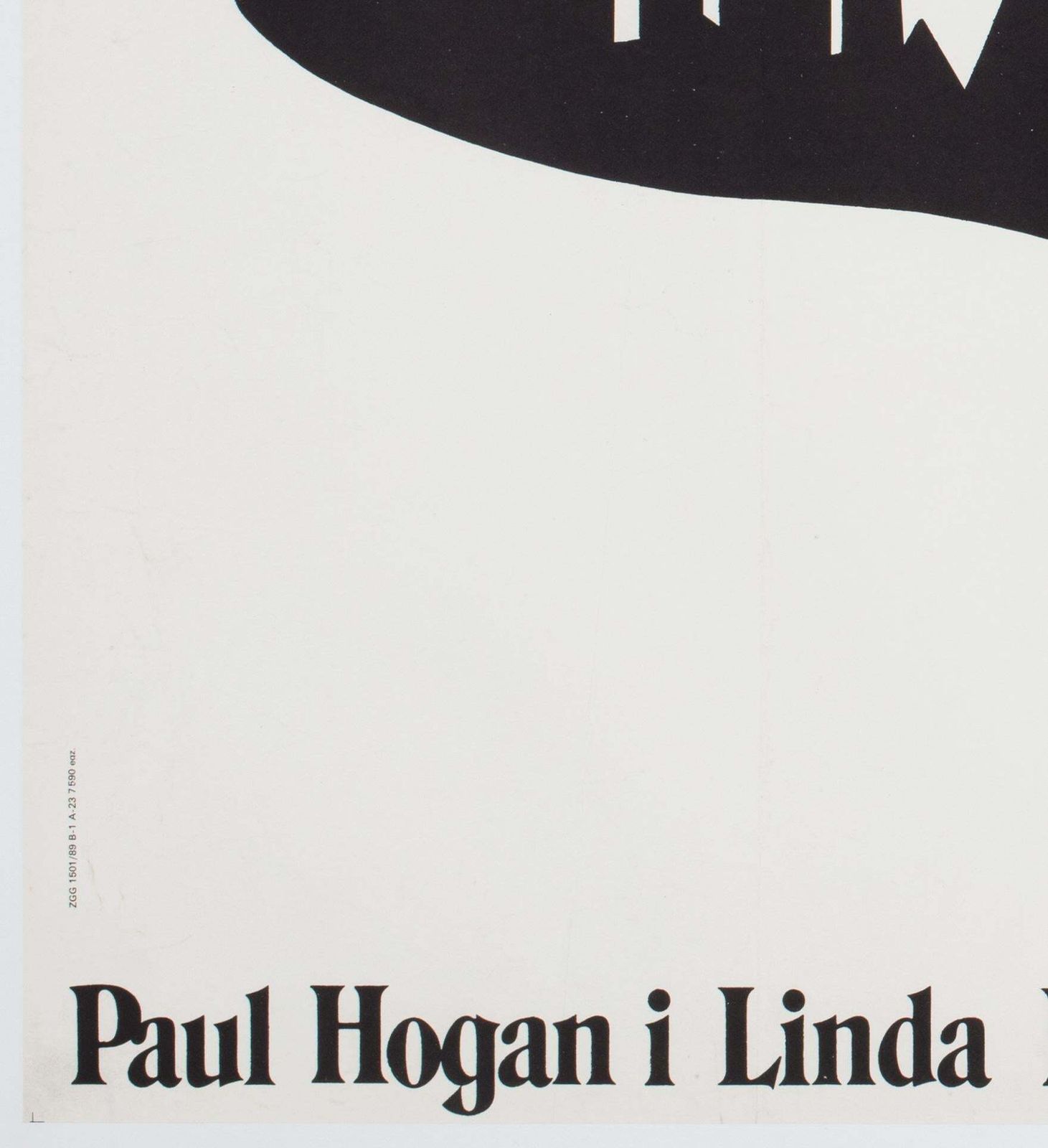 Crocodile Dundee 2 1989 Polish Film Poster Linen Backed, Mieczyslaw Wasilewski photo vinterior