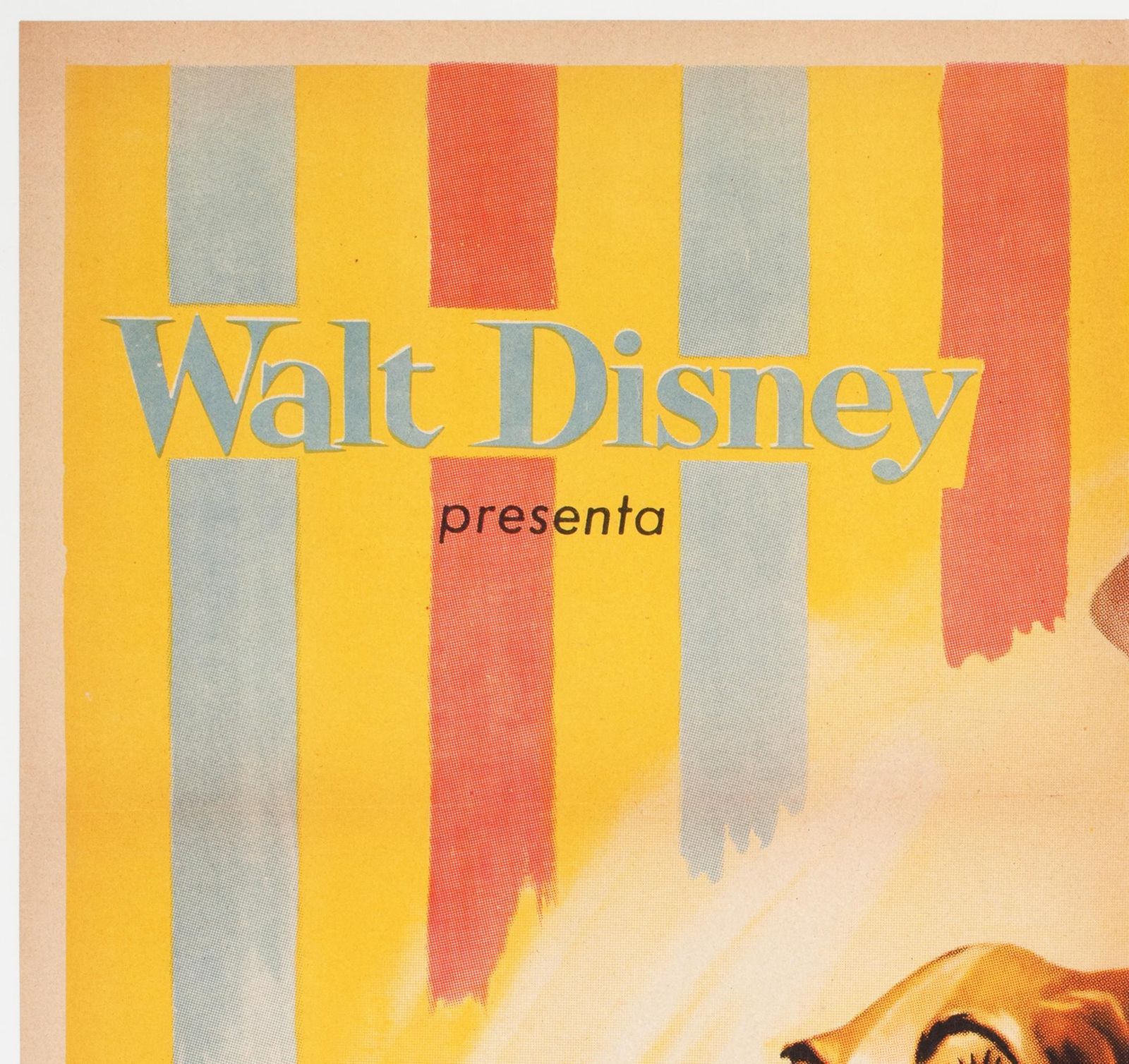 Lady And The Tramp 1957 Spanish 1 Sheet Film Poster photo for sale