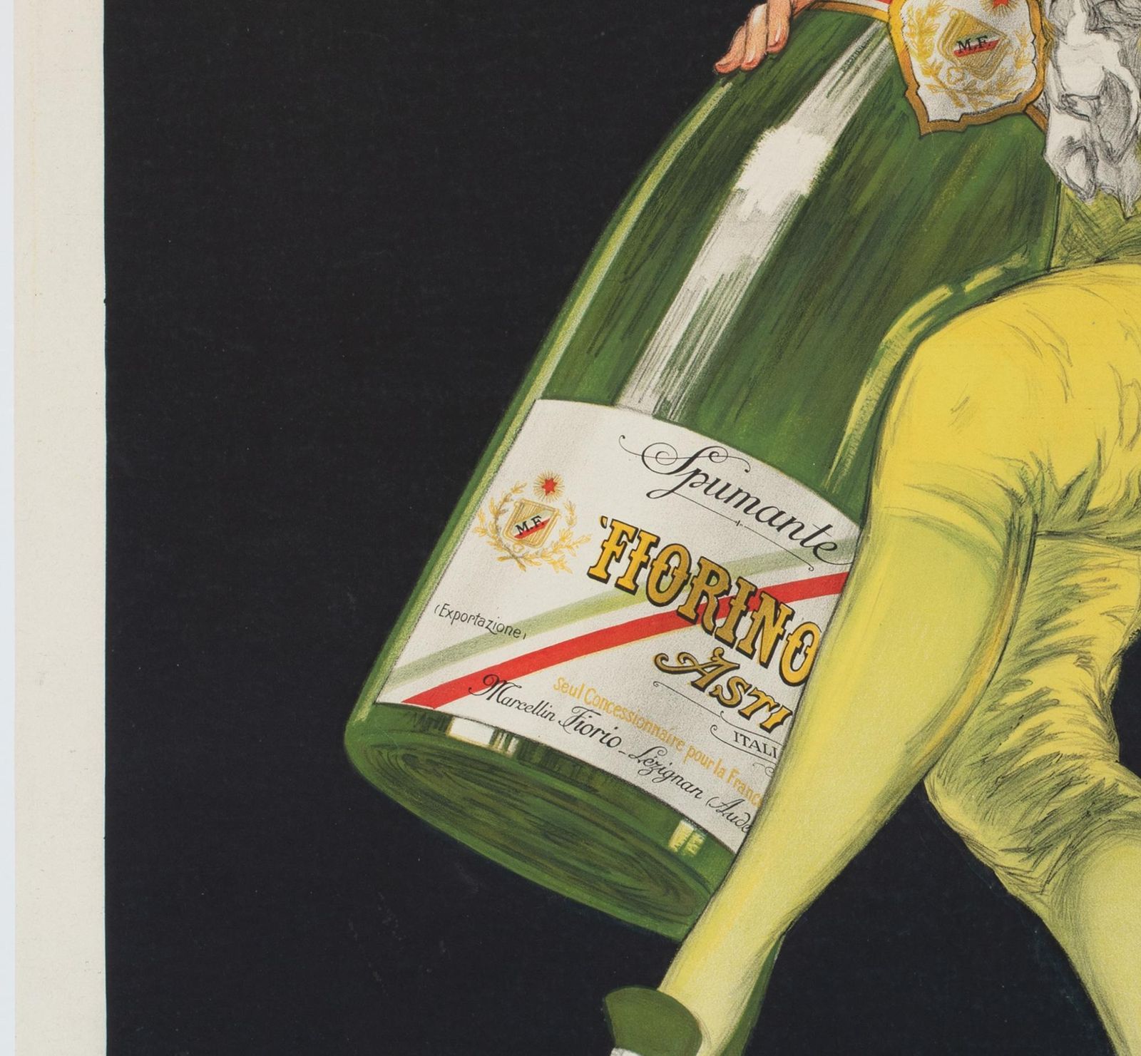 Fiorino 1922 French Asti Spumante Beverage Alcohol Poster, Jean Dylen photo 4112.0