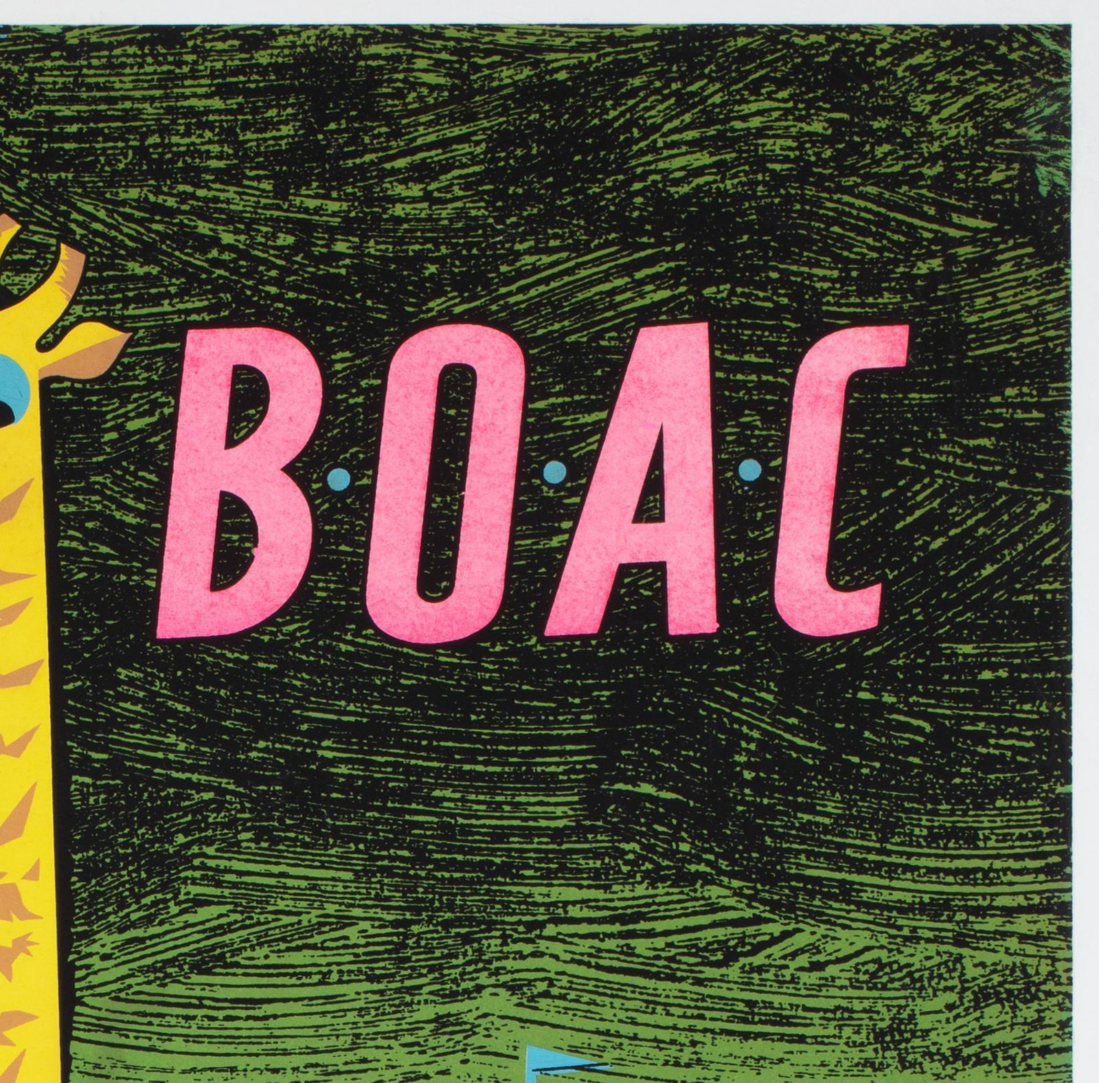 Boac Africa 1956 Travel Advertising  Poster, Maurice Laban photo Art