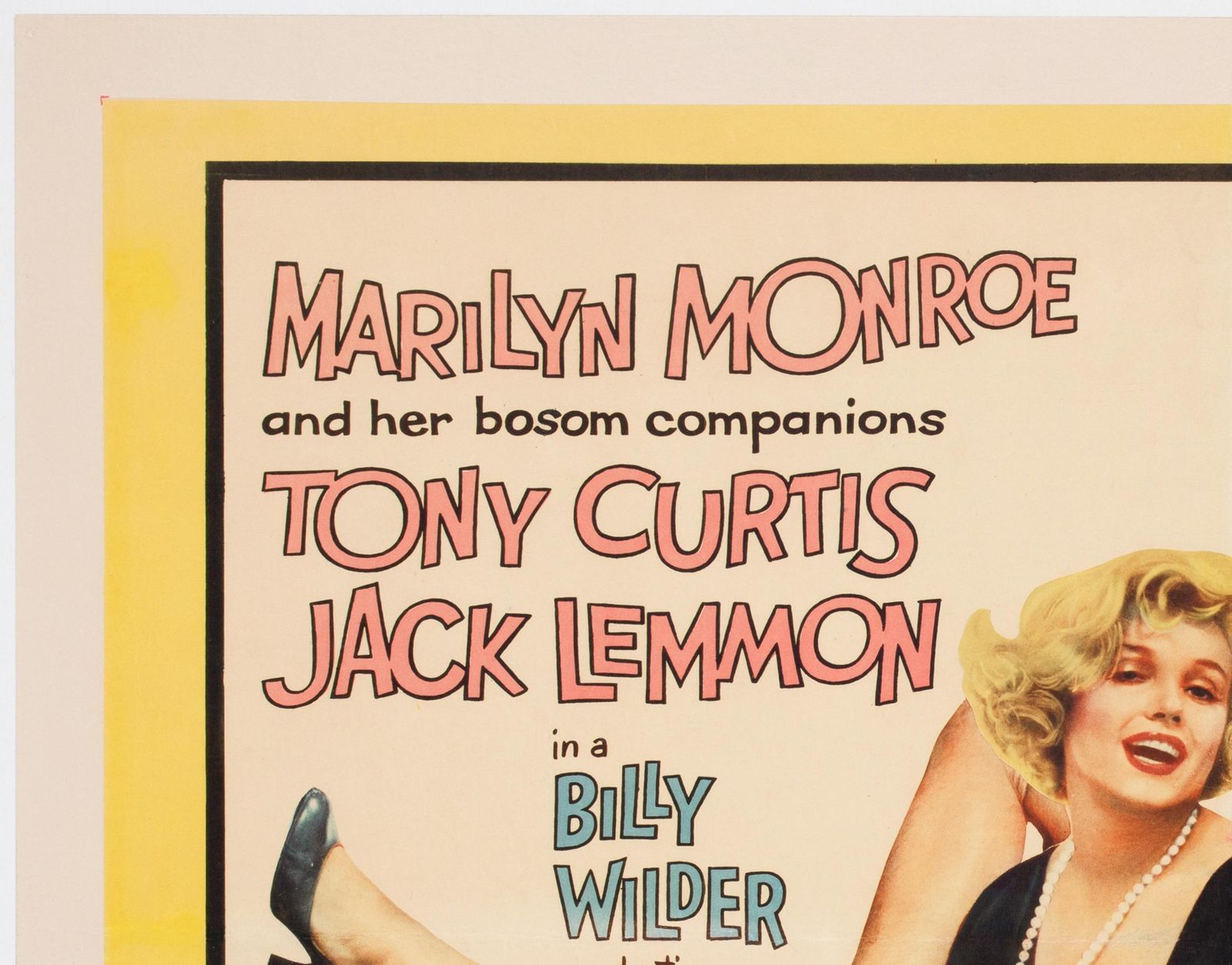 Some Like It Hot 1959 Us 1/2 Sheet Style B Film Poster photo for sale