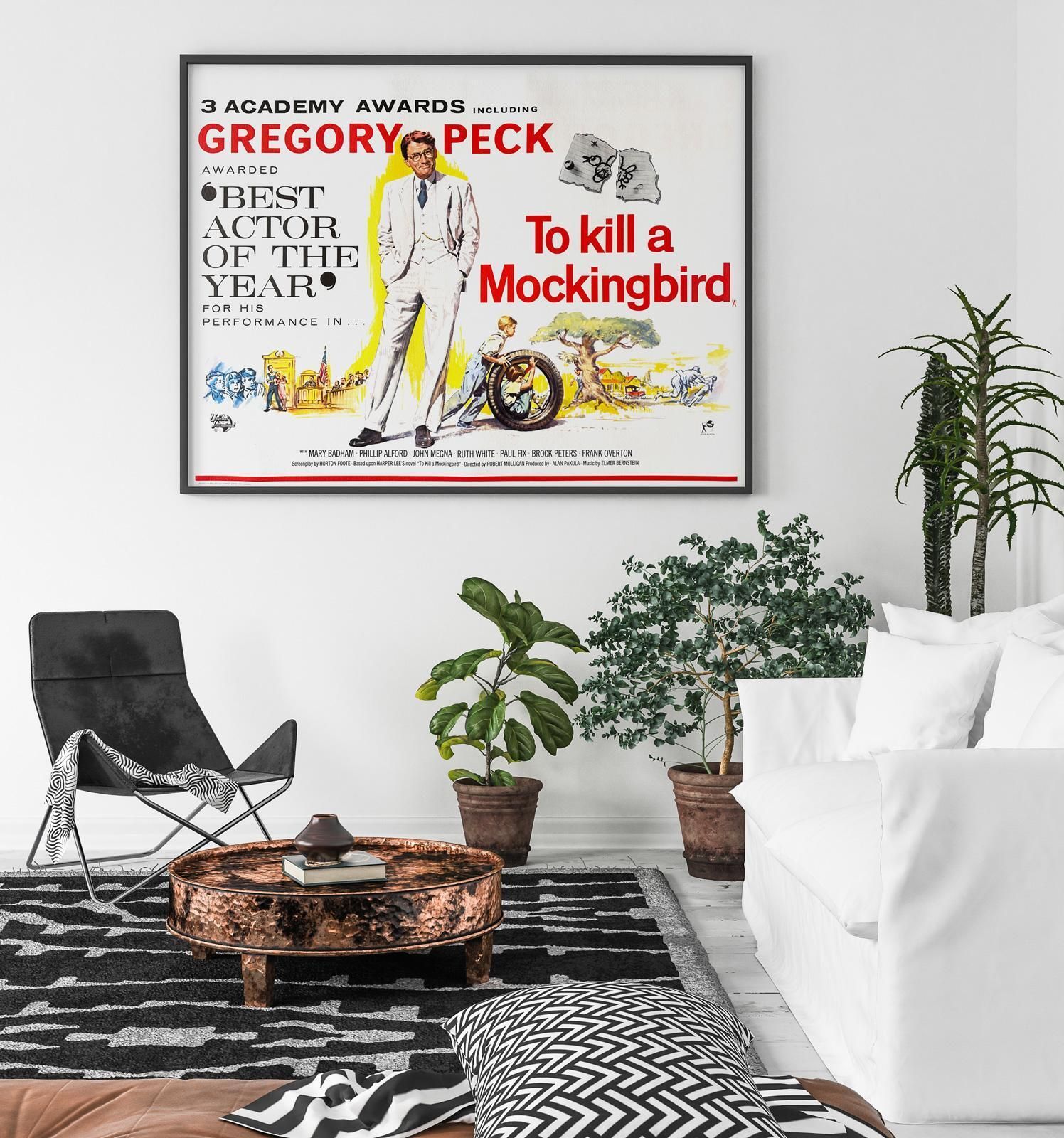 To Kill A Mockingbird 1963 Uk Quad Film Poster photo furniture