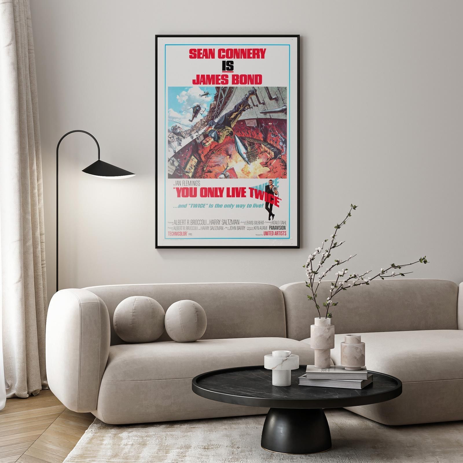 You Only Live Twice 1967 Us 1 Sheet Style A Film Poster, Frank Mccarthy photo furniture