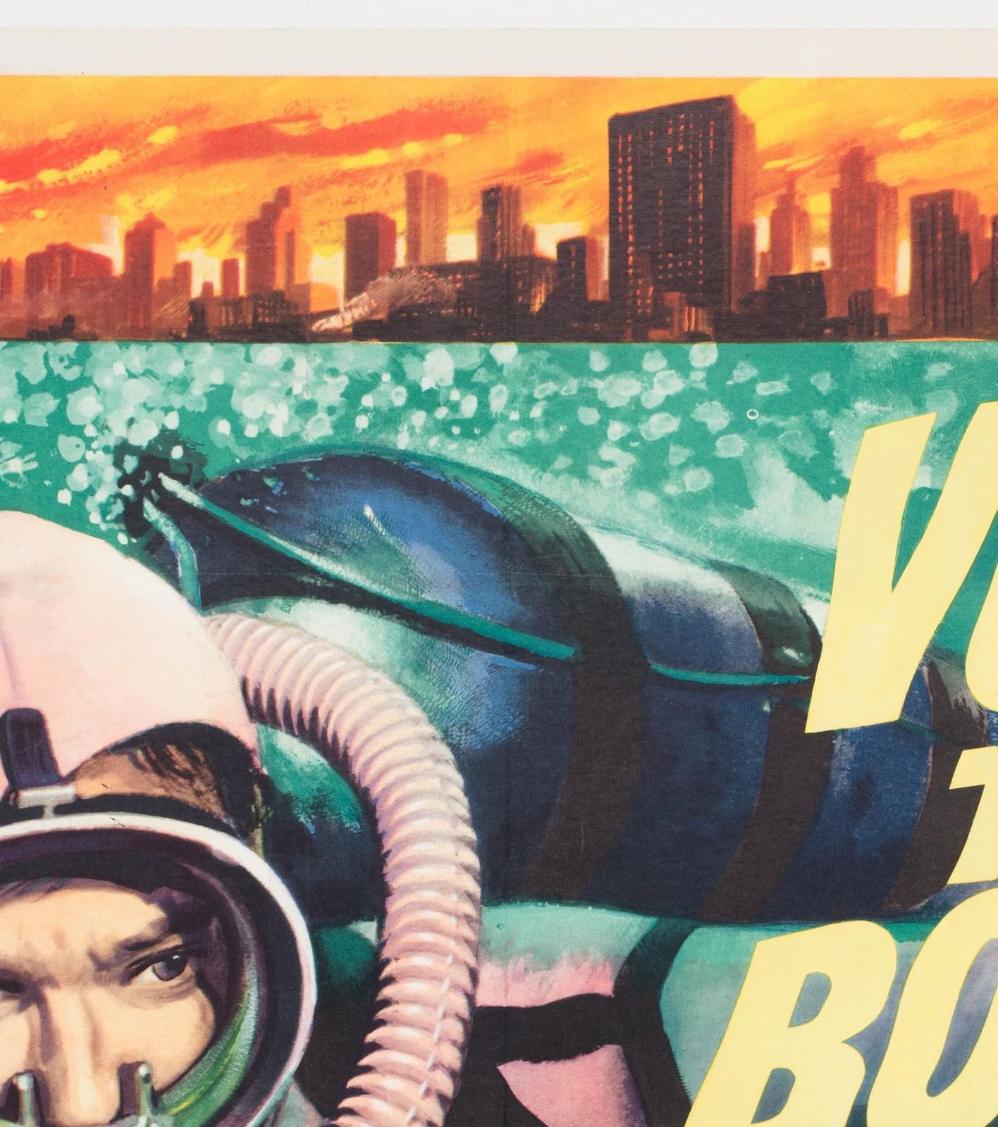 Voyage To The Bottom Of The Sea 1961 Uk Quad Film Poster, Tom Chantrell photo Art
