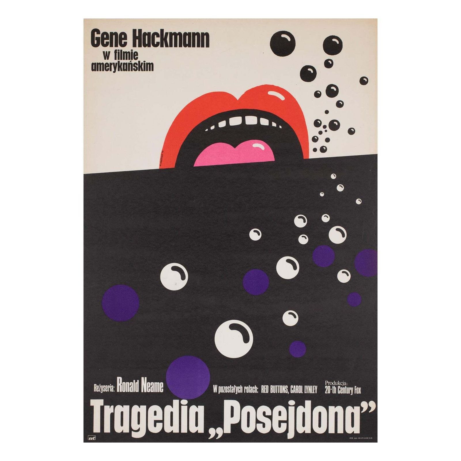 The Poseidon Adventure 1976 Polish Film Movie Poster, Wasilewski