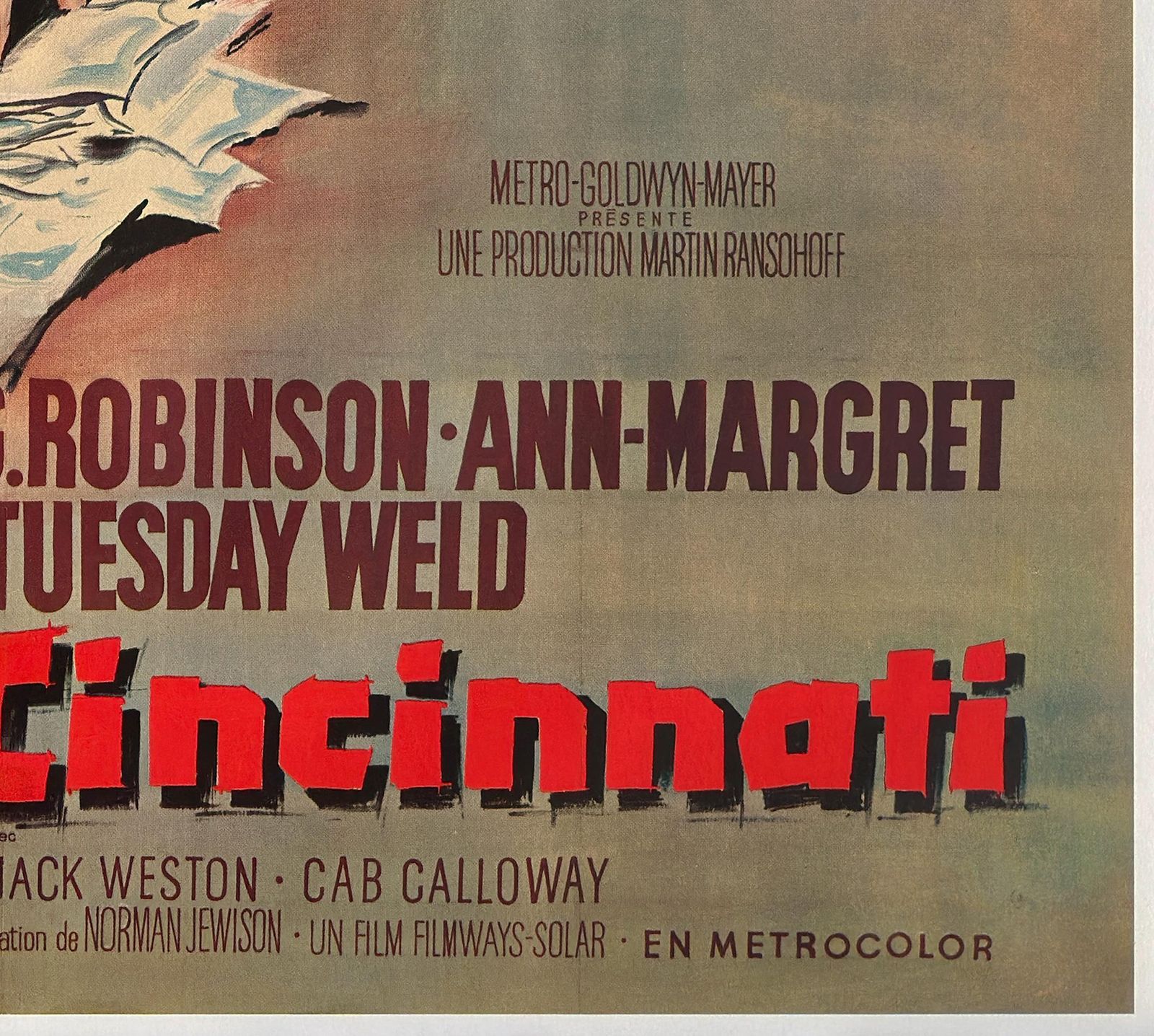 The Cincinnati Kid 1966 French Grande Film Movie Poster, Georges Allard photo buy