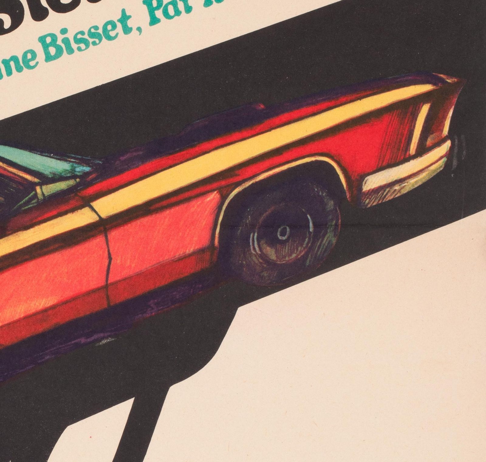 Bullitt 1971 Polish A1 Film Movie Poster, Marian Stachurski photo vinterior