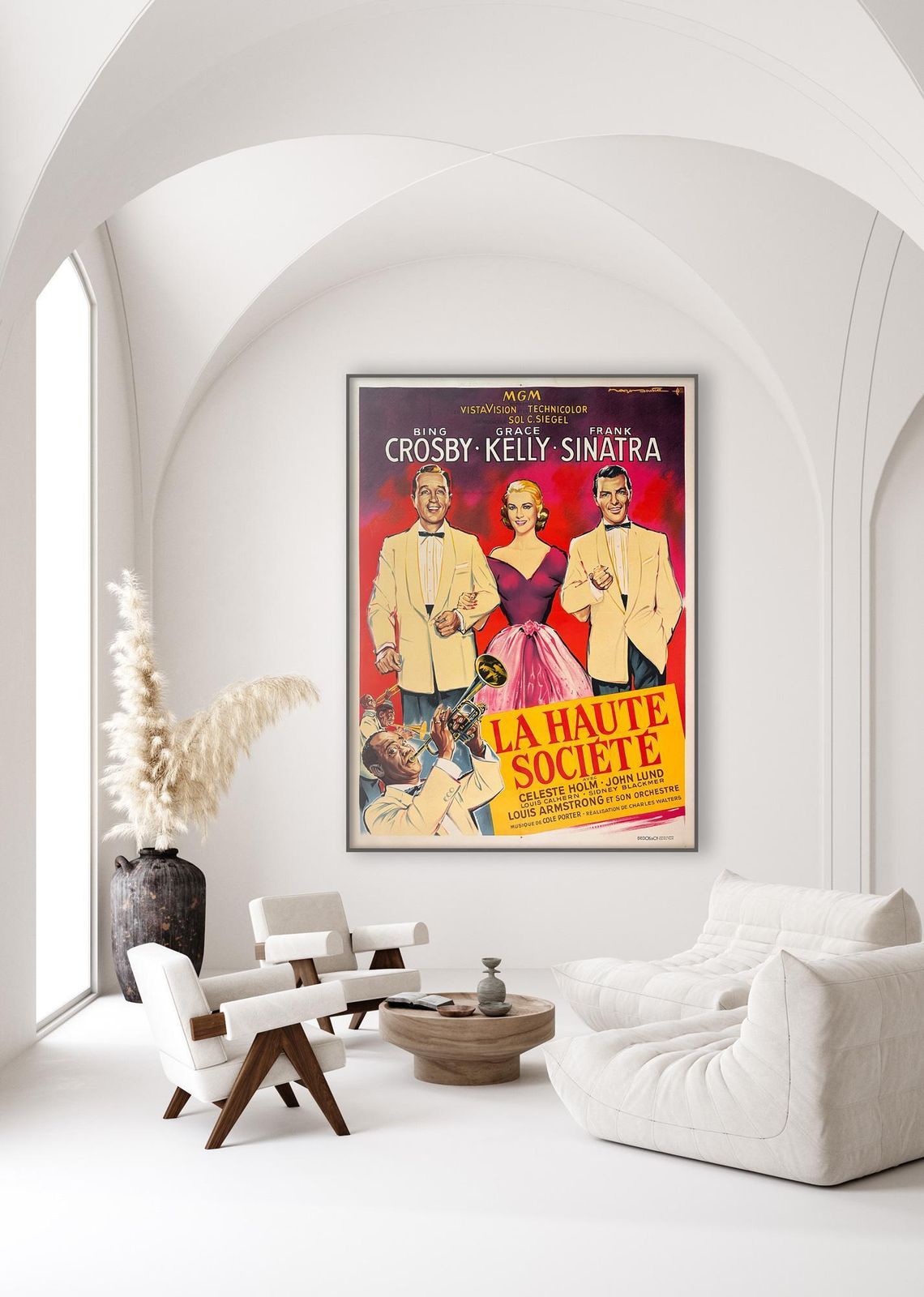 High Society  La Haute Societ 1957 French Grande Film Movie Poster, Roger Soubie photo vinterior
