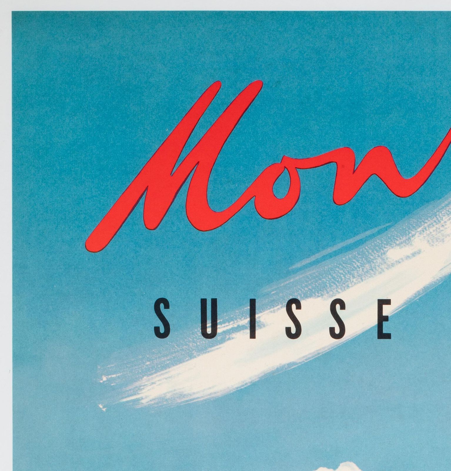 Montreux C1960s Travel Advertising Poster, Raymond Brenot photo for sale