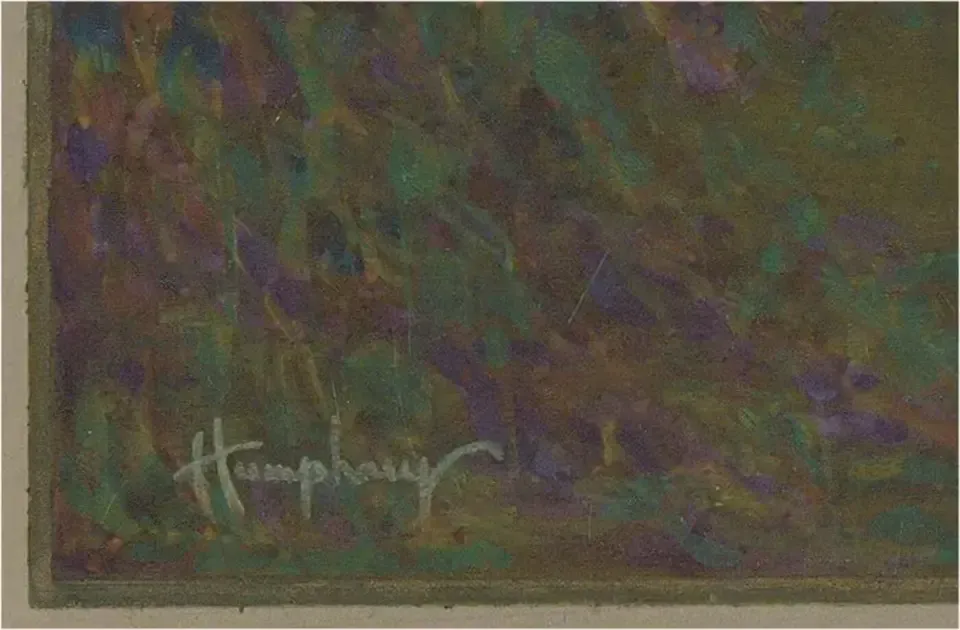 Charles F. Humphrey  Early 20th Century Pastel Coquette photo for sale