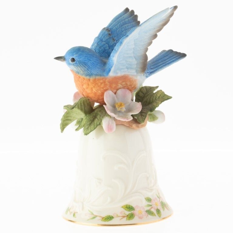 Fine Porcelain Ceramic Hand Painted Bird Table Bell