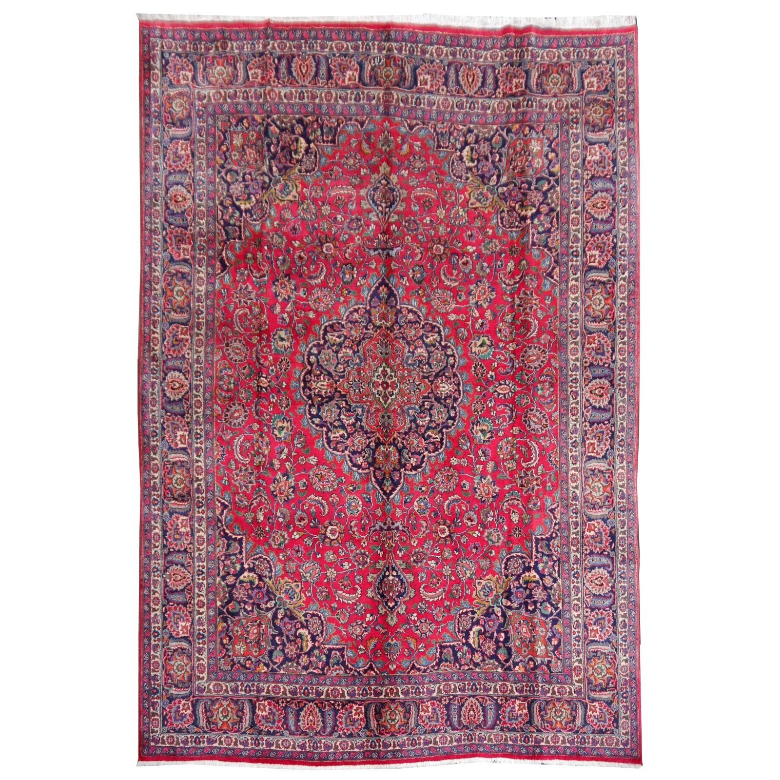 Fine Hand Knotted Vintage Statement Wool Rug 392 X 291 Cm photo furniture