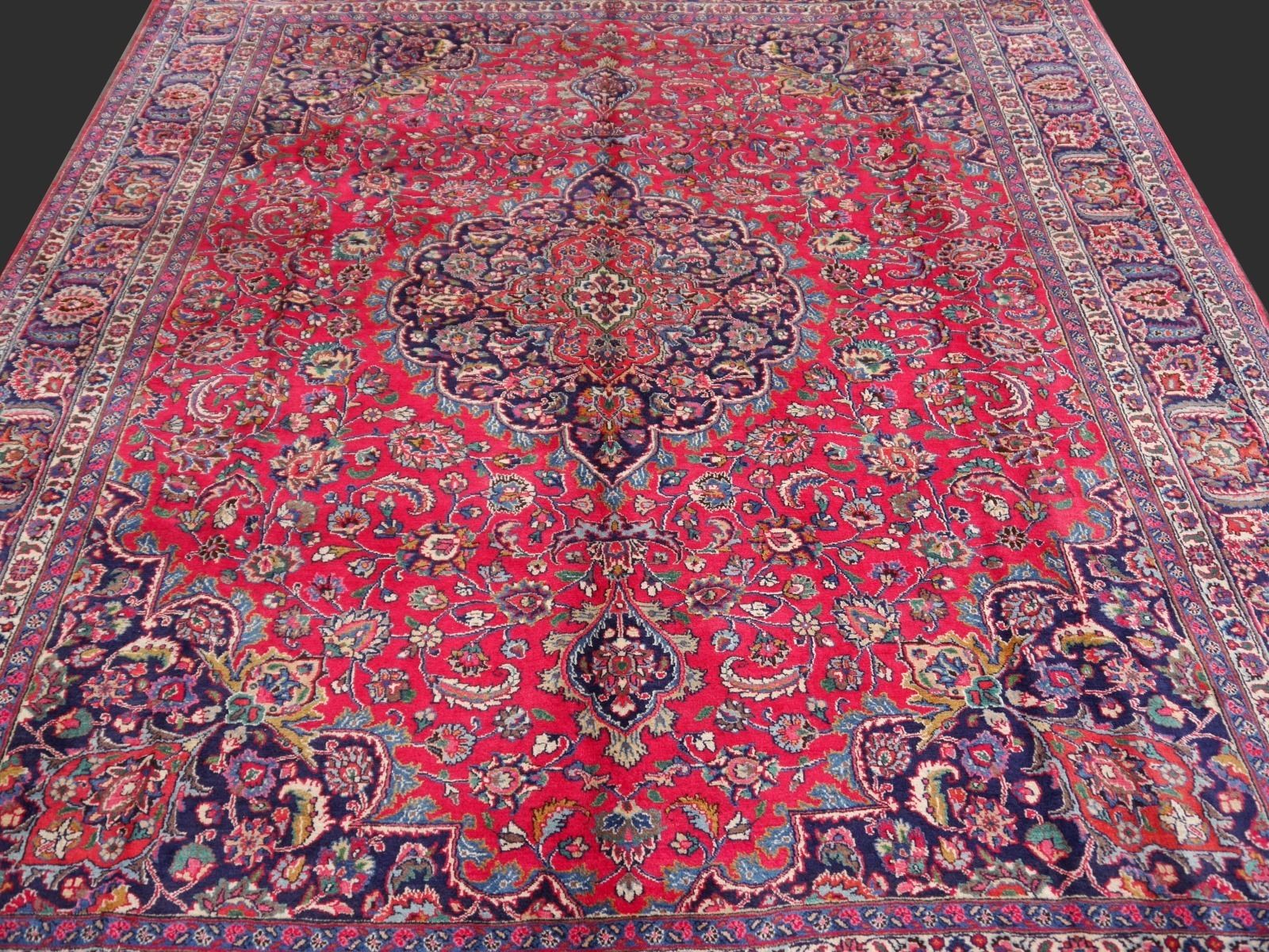 Fine Hand Knotted Vintage Statement Wool Rug 392 X 291 Cm photo vinterior